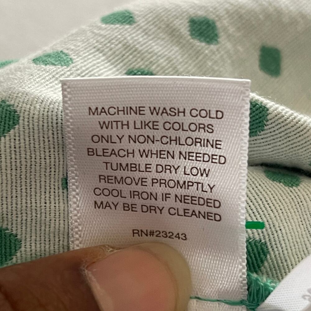 Eva Mendes Green Polka Dot Skirt - Retro Cottagecore Aesthetic Size:8 - Picture 8 of 8